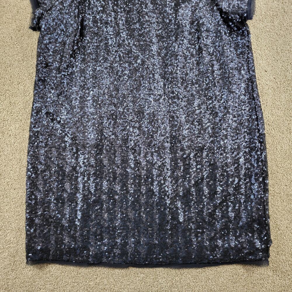 Addition Elle Sequin Dress Womens 16 Blue Crew Neck Back Zip Boxy T-Shirt - Picture 12 of 12